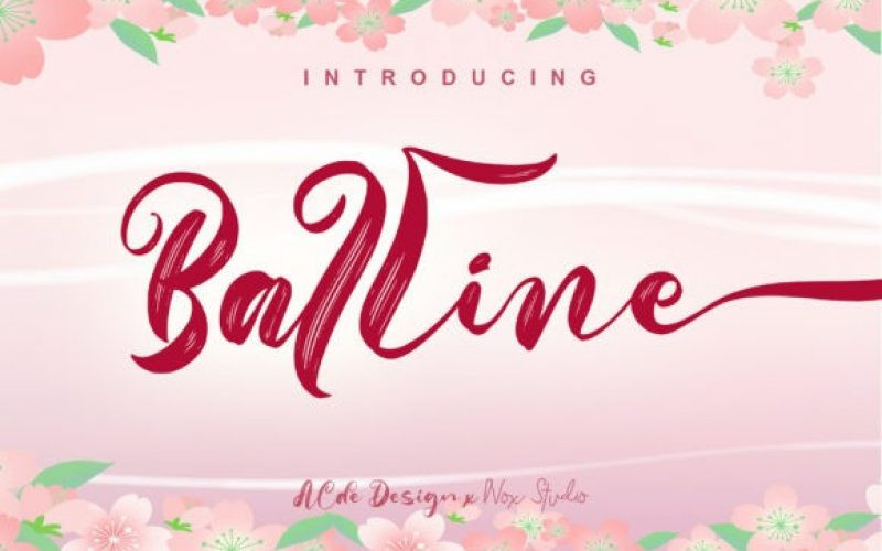 Balline Brush Font