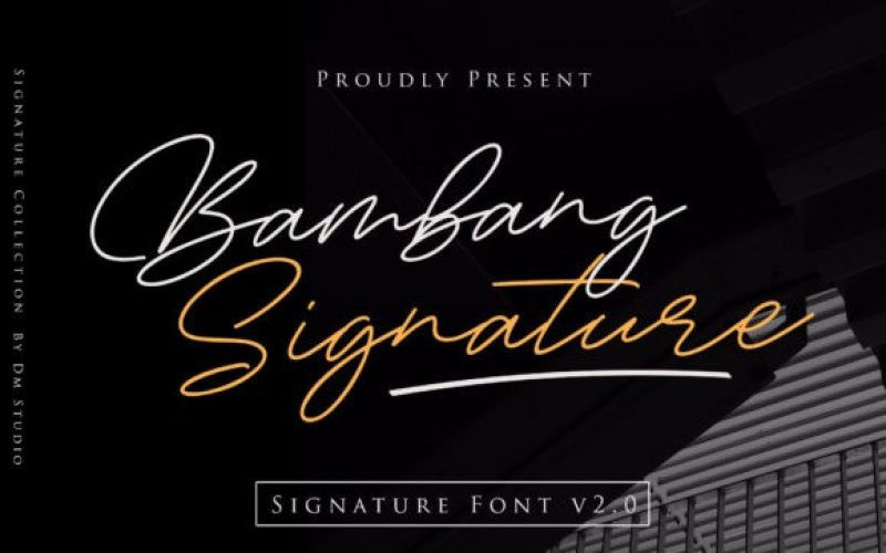 Bambang Signature Font