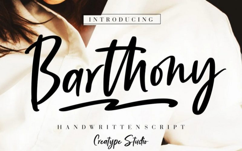 Barthony Brush Font