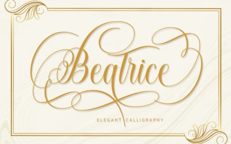 Beatrice Calligraphy Font