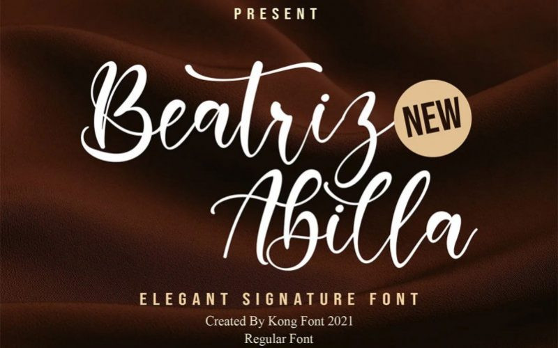 Beatriz Abilla Script Font