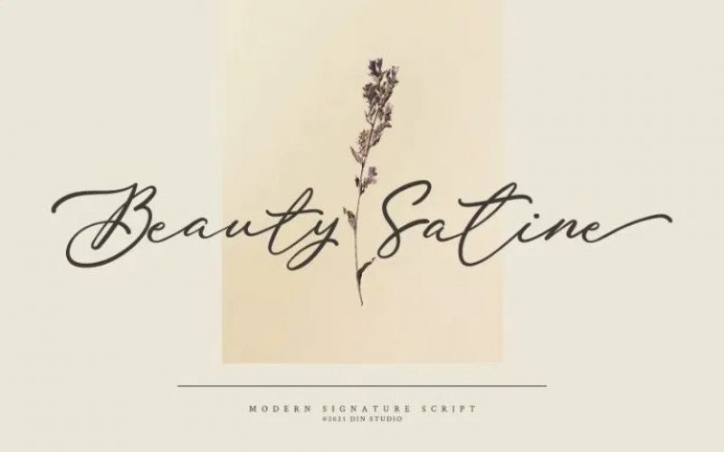 Beauty Satine Script Font