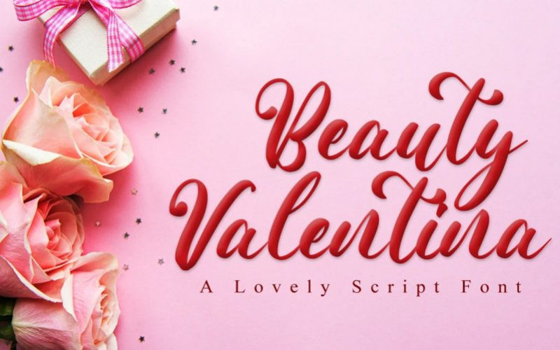 Beauty Valentina Calligraphy Font