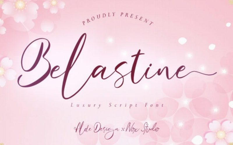 Belastine Calligraphy Font