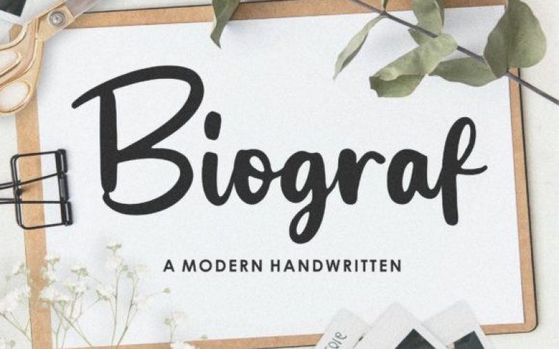 Biograf Script Font