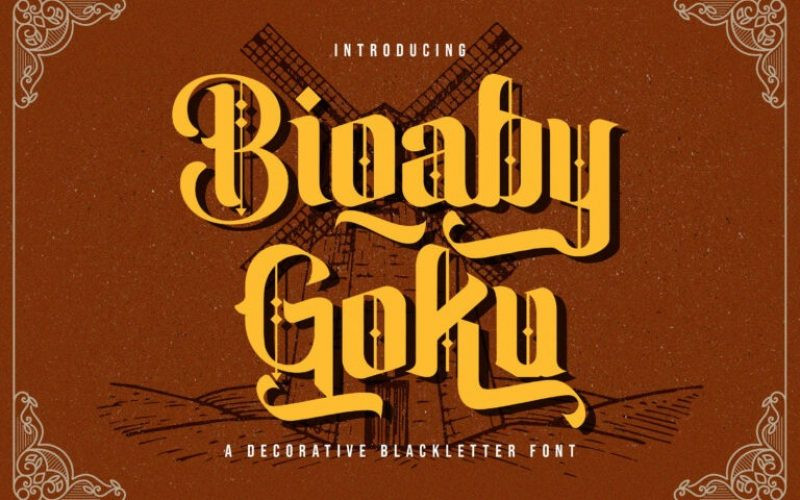 Biqabygoku Blackletter Font