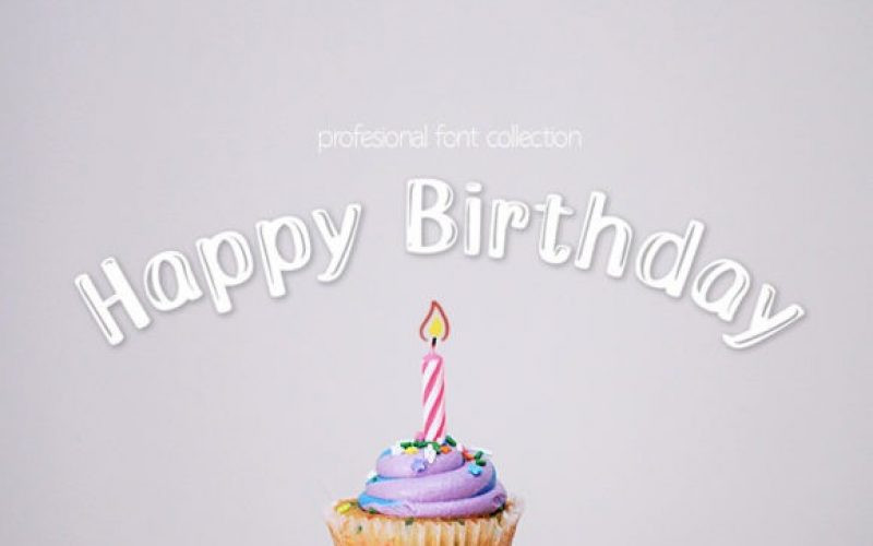 Birthday Baloon Display Font