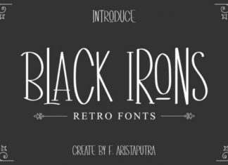 Black Irons Display Font