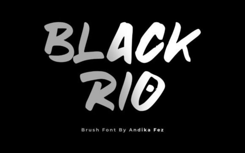 Blackrio Brush Font