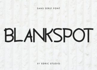 Blankspot Sans Serif Font