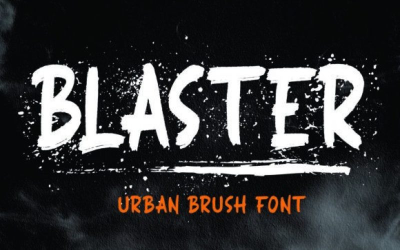 BLASTER Brush Font