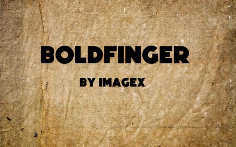 Boldfinger Sans Serif Font