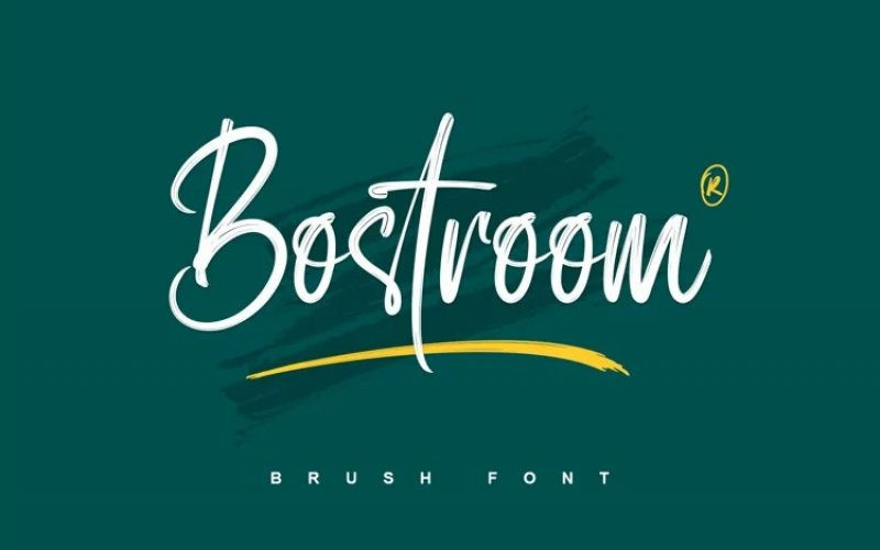 Bostroom Brush Font