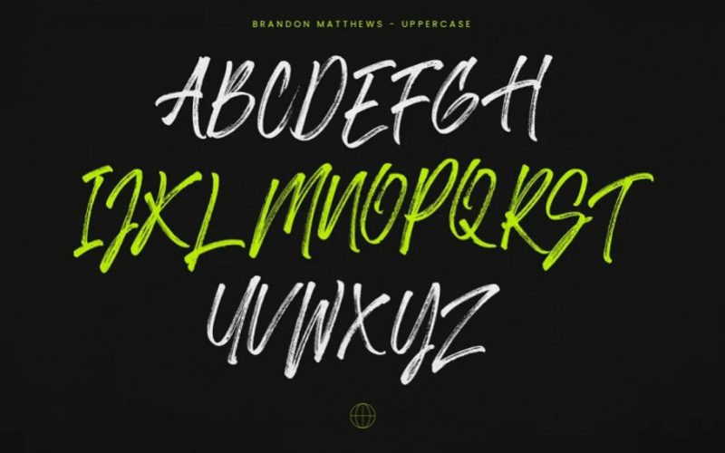 Brandon Matthews Brush Font