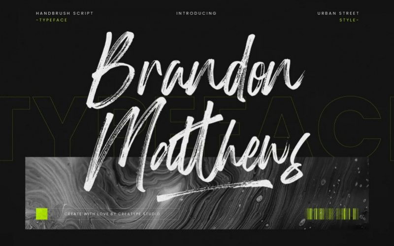 Brandon Matthews Brush Font