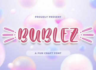 Bubblez Display Font