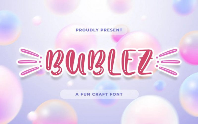 Bubblez Display Font