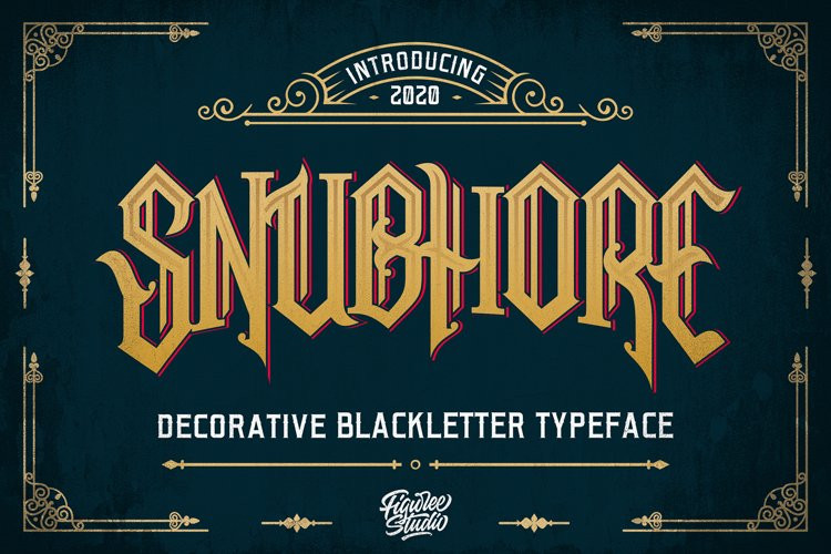 Snubhore Blackletter Font