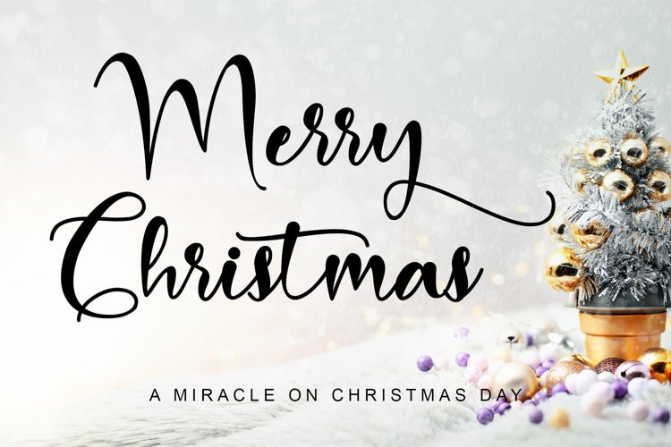 Merry Christmas Script Font