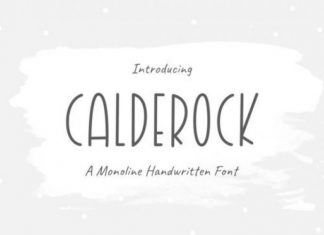 Calderock Display Font
