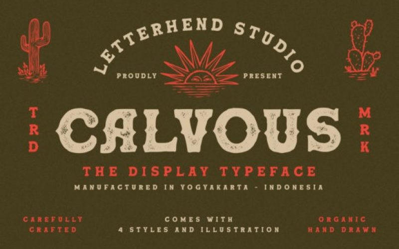 Calvous Display Font