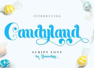 Candyland Calligraphy Font