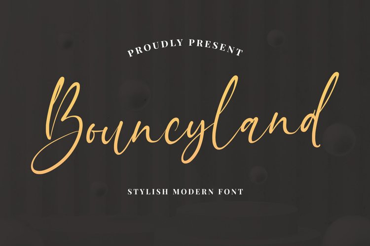 Bouncyland Script Font