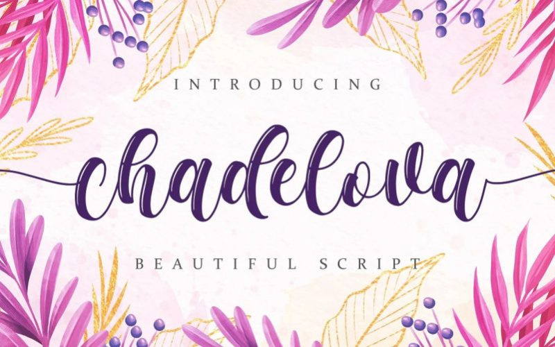 Chadelova Script Font