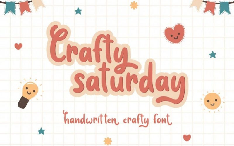 Crafty Saturday Display Font