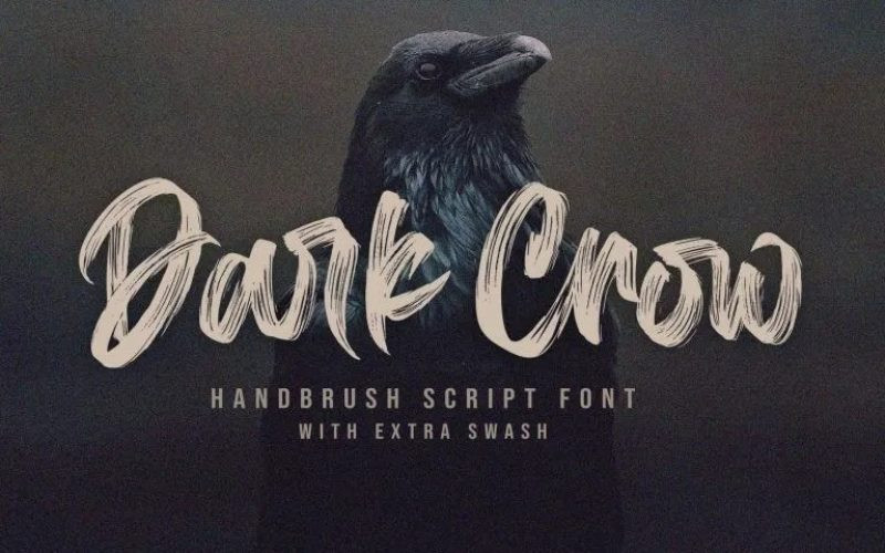 Dark Crown Brush Font