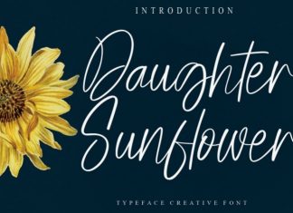 Daughter Sunflower Font