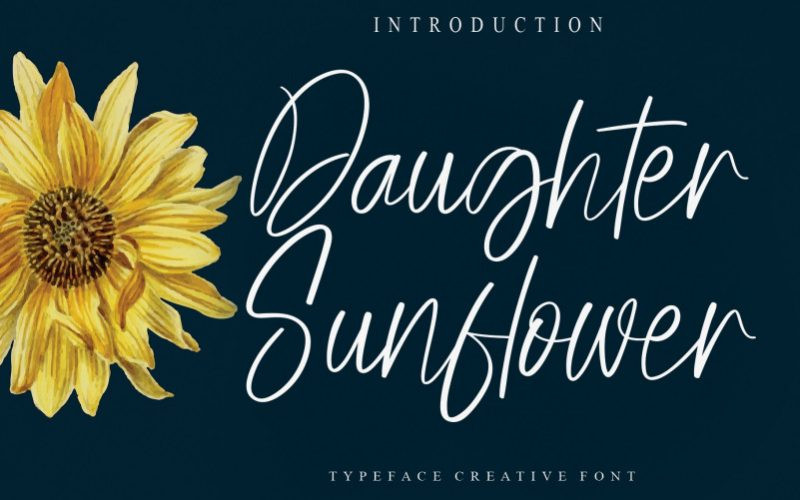 Daughter Sunflower Font