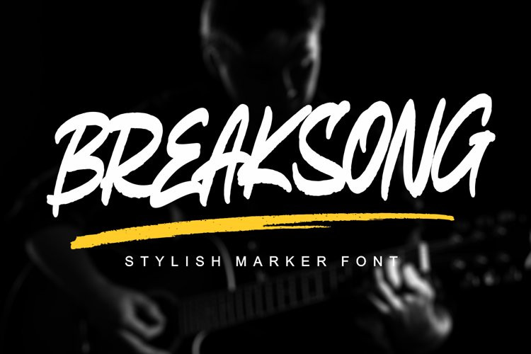 BREAKSONG Brush Font