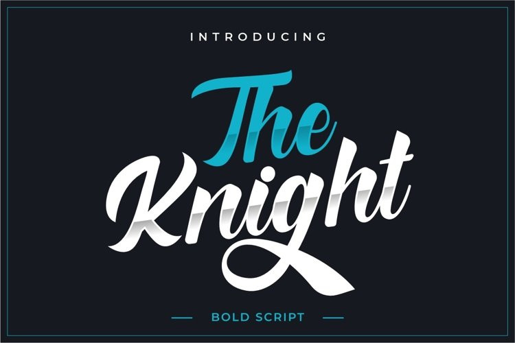 The Knight Script Font