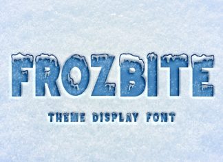 FROZBITE Display Font