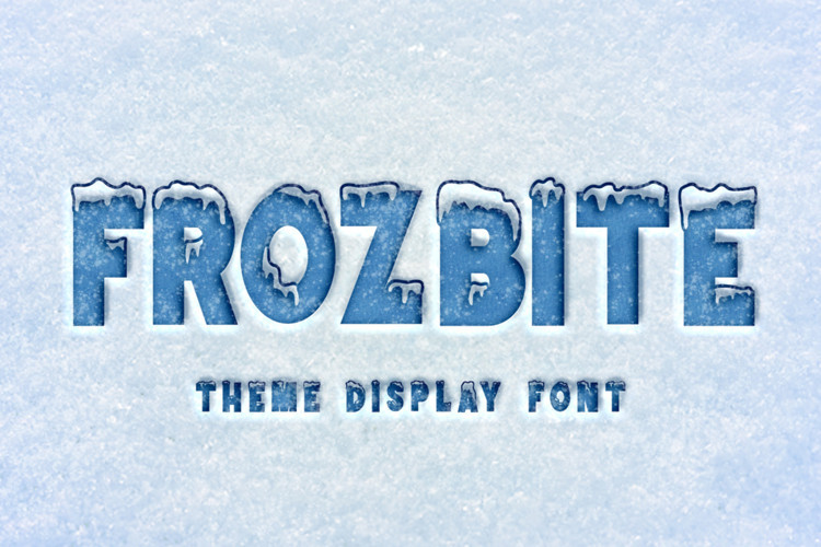 FROZBITE Display Font