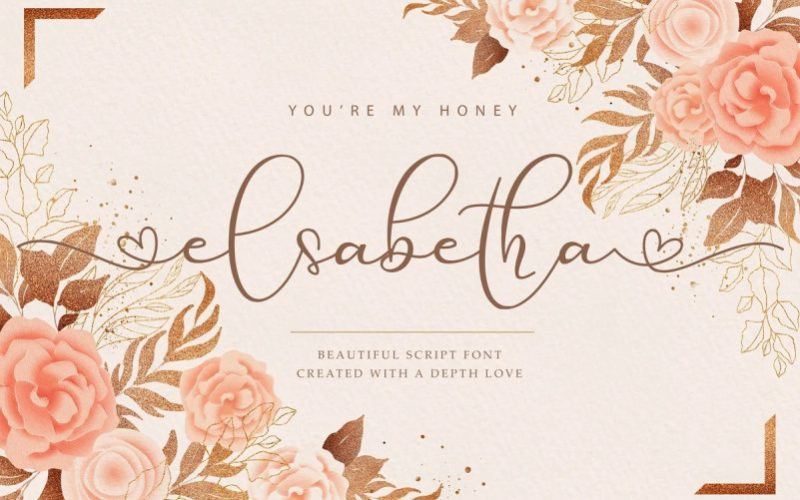 Elsabetha Calligraphy Font