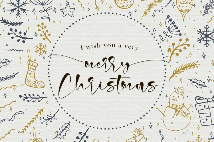 Christmas Signature Script Font