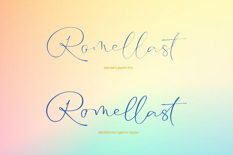 Romellast Handwritten Font