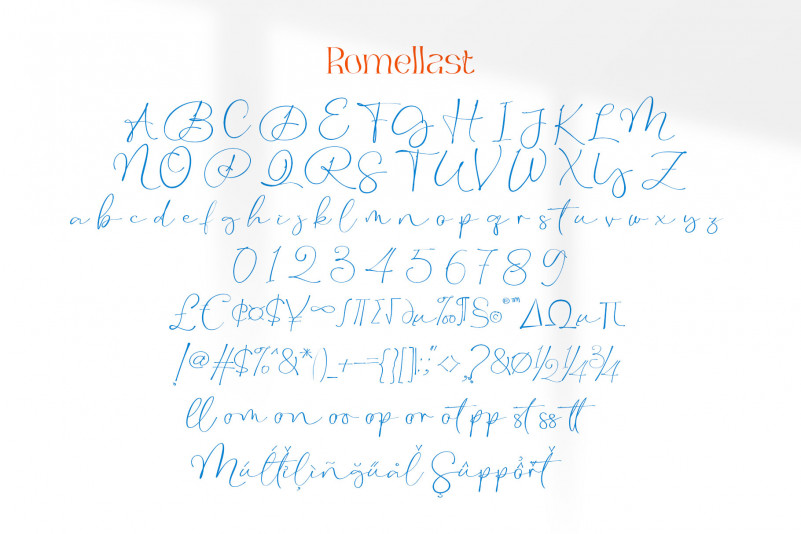 Romellast Handwritten Font