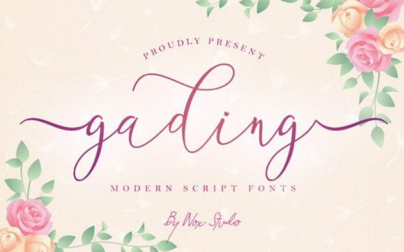 Gading Calligraphy Font