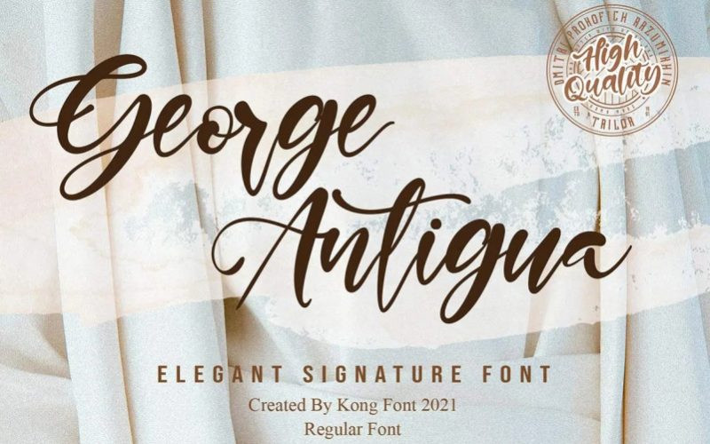 George Antigua Script Font