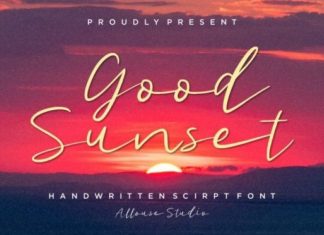 Good Sunset Font