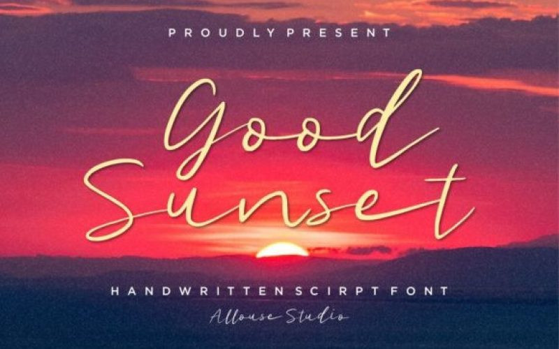 Good Sunset Font