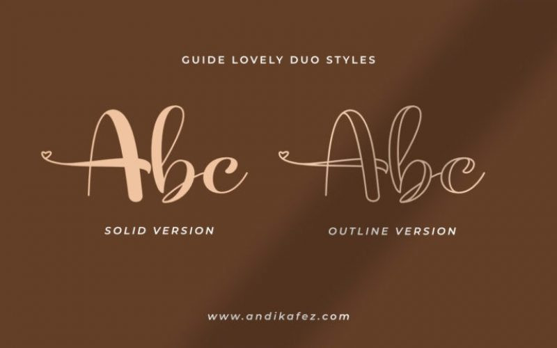 Guidelovely Calligraphy Font