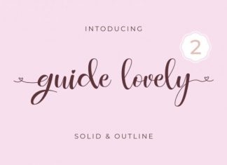 Guidelovely Calligraphy Font