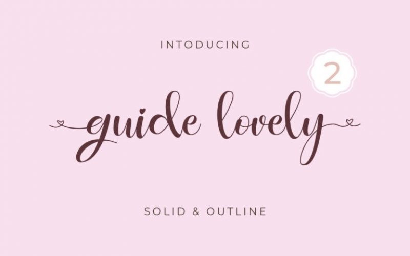 Guidelovely Calligraphy Font