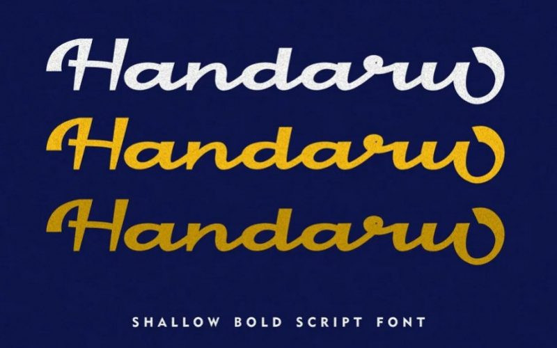 Handaru Script Font