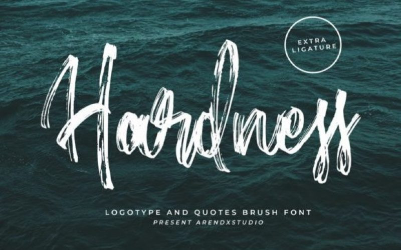 Hardness Brush Font