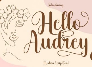 Hello Audrey Calligraphy Font